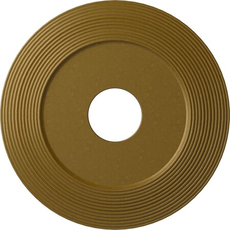 Ekena Millwork Adonis Ceiling Medallion (Fits Canopies up to 10 1/4"), Hnd-Painted Gold, 16 1/8"OD x 3 5/8"ID x 1"P CM16ADGLS